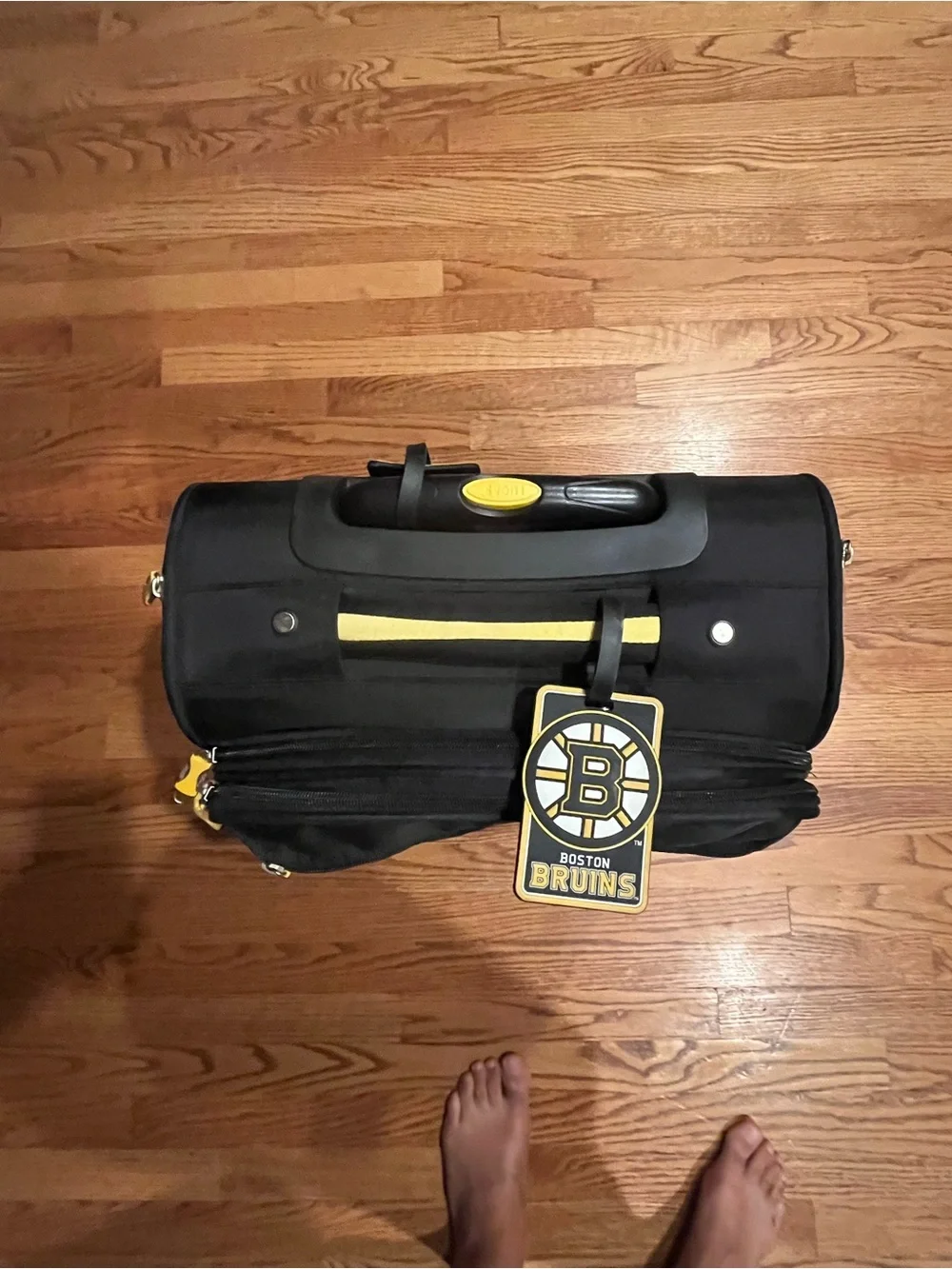 Boston Bruins 21” Black & Yellow Travel Carry-On Bag